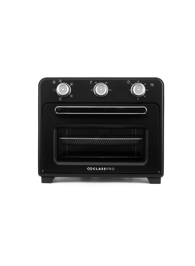 ClassPro فرن متعدد الطهي وقلاية هوائية، 20 لتر، أسود - Image 1